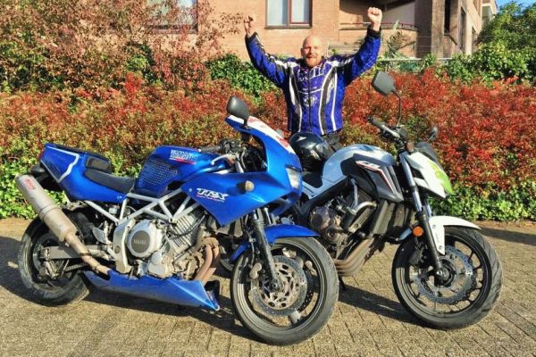 Bart-Jan uit Hilversum is geslaagd bij MotoJon Motorrijschool