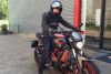 Calvin uit Almere is geslaagd bij MotoJon Motorrijschool