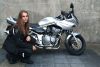 Annemieke  uit Hilversum is geslaagd bij MotoJon Motorrijschool