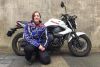 Megan uit Hilversum is geslaagd bij MotoJon Motorrijschool