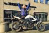 Ingrid uit 's-Graveland is geslaagd bij MotoJon Motorrijschool