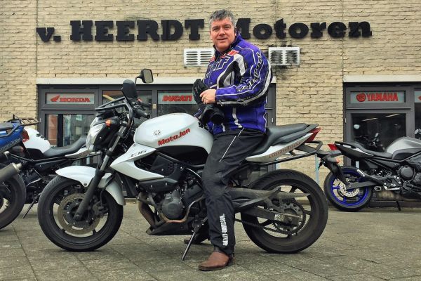 Jan Hein uit Hilversum is geslaagd bij MotoJon Motorrijschool