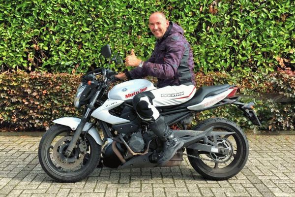 Jan Willem uit Hilversum is geslaagd bij MotoJon Motorrijschool