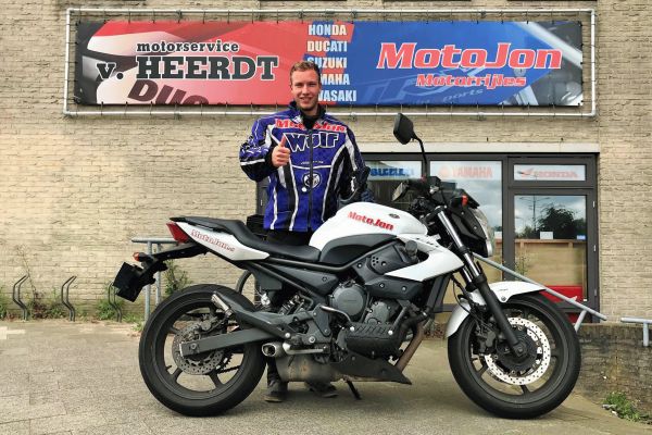 Jeroen uit Hilversum is geslaagd bij MotoJon Motorrijschool