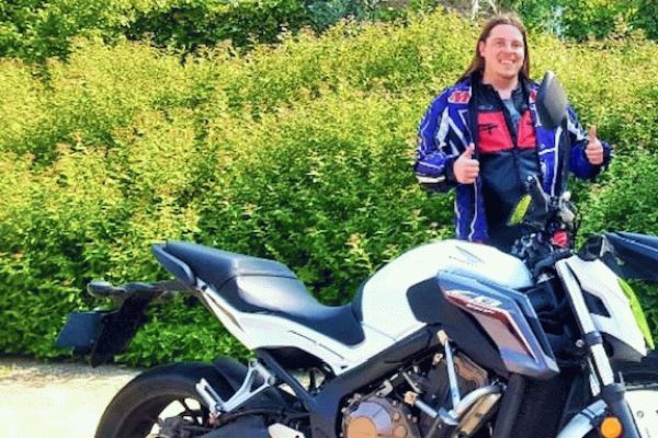 Eelco uit Hilversum is geslaagd bij MotoJon Motorrijschool