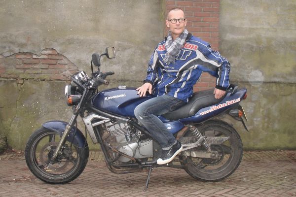 Jaap uit Kortenhoef is geslaagd bij MotoJon Motorrijschool