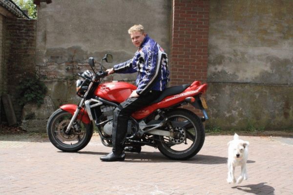 Mark uit Laren is geslaagd bij MotoJon Motorrijschool