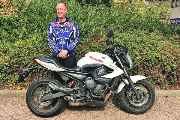 Pim uit Hilversum is geslaagd bij MotoJon Motorrijschool